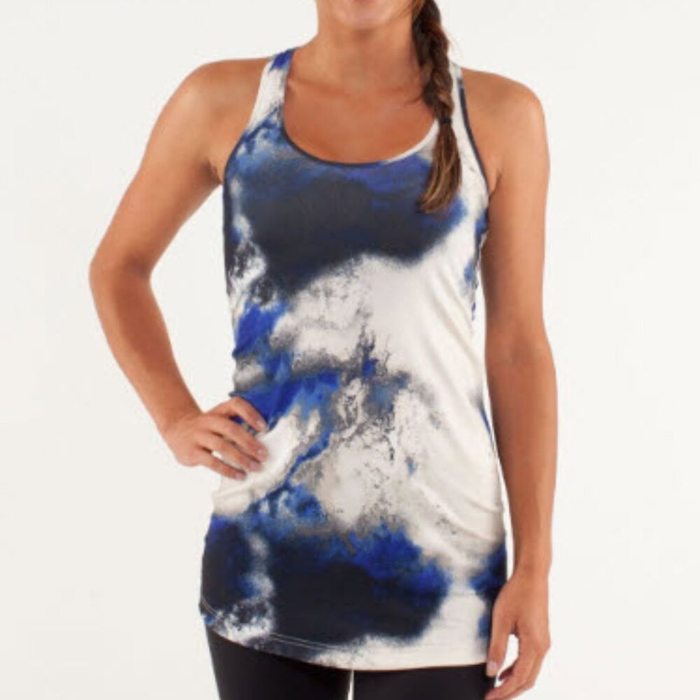 LULULEMON COOL RACERBACK * EXTRA LONG MILKY WAY MULTI see measurements